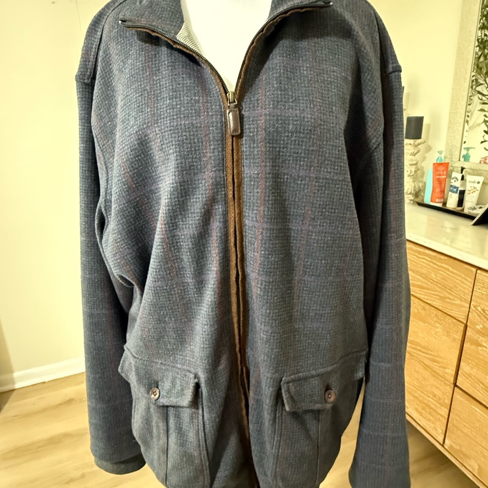 Bobby Jones Navy Zip-Up Jacket